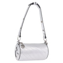 GUCCI Blondy Shoulder Bag Leather Silver 760170 Auth 203732M-1