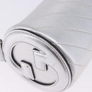 GUCCI Blondy Shoulder Bag Leather Silver 760170 Auth 203732M-16