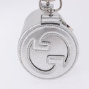 GUCCI Blondy Shoulder Bag Leather Silver 760170 Auth 203732M-4