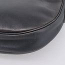 LOEWE Shoulder Bag Leather Gray Gold Auth 203734-16