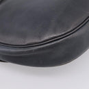 LOEWE Shoulder Bag Leather Gray Gold Auth 203734-17