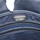 LOEWE Shoulder Bag Leather Gray Gold Auth 203734-21