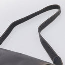 LOEWE Shoulder Bag Leather Gray Gold Auth 203734-14