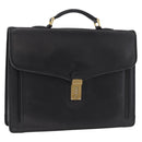 Balenciaga Briefcase Leather Black Gold Auth 203735-1