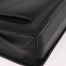 Balenciaga Briefcase Leather Black Gold Auth 203735-10