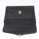 Balenciaga Briefcase Leather Black Gold Auth 203735-15