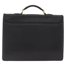 Balenciaga Briefcase Leather Black Gold Auth 203735-3