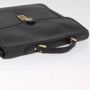 Balenciaga Briefcase Leather Black Gold Auth 203735-6