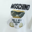MOSCHINO Short Sleeved T Shirt Cotton White Auth 203736M-7