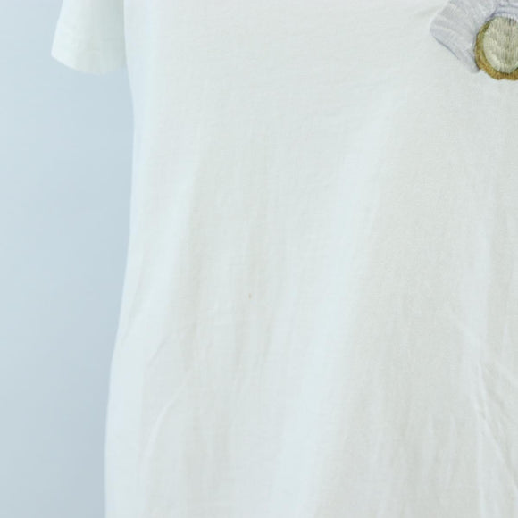 MOSCHINO Short Sleeved T Shirt Cotton White Auth 203736M