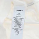 Coach Signature Short-sleeved T-shirt Cotton XS White Auth 203738M-15