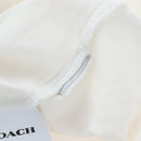 Coach Signature Short-sleeved T-shirt Cotton XS White Auth 203738M-16