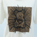 Coach Signature Short-sleeved T-shirt Cotton XS White Auth 203738M-6