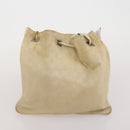 GUCCI GG Canvas Hand Bag Leather 3 Set Beige Black Ivory Auth 203741-17