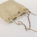 GUCCI GG Canvas Hand Bag Leather 3 Set Beige Black Ivory Auth 203741-20