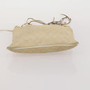 GUCCI GG Canvas Hand Bag Leather 3 Set Beige Black Ivory Auth 203741-22