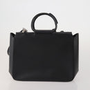GUCCI GG Canvas Hand Bag Leather 3 Set Beige Black Ivory Auth 203741-3