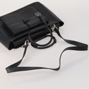 GUCCI GG Canvas Hand Bag Leather 3 Set Beige Black Ivory Auth 203741-5