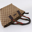 GUCCI GG Canvas GG Crystal Web Sherry Line Bag PVC 4 Set Auth 203742-11