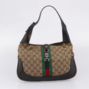 GUCCI GG Canvas GG Crystal Web Sherry Line Bag PVC 4 Set Auth 203742-20