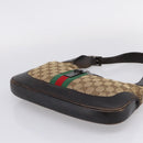 GUCCI GG Canvas GG Crystal Web Sherry Line Bag PVC 4 Set Auth 203742-24