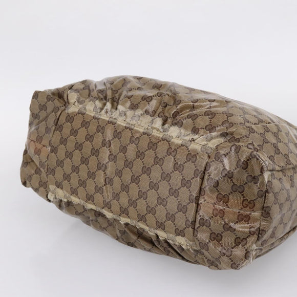 GUCCI GG Canvas GG Crystal Web Sherry Line Bag PVC 4 Set Auth 203742