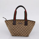 GUCCI GG Canvas GG Crystal Web Sherry Line Bag PVC 4 Set Auth 203742-8