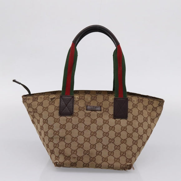 GUCCI GG Canvas GG Crystal Web Sherry Line Bag PVC 4 Set Auth 203742