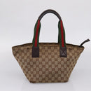 GUCCI GG Canvas GG Crystal Web Sherry Line Bag PVC 4 Set Auth 203742-9