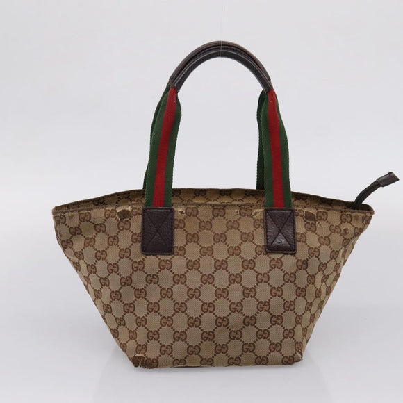 GUCCI GG Canvas GG Crystal Web Sherry Line Bag PVC 4 Set Auth 203742