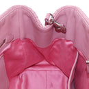 Miu Miu Matelasse Hand Bag Leather 2way Pink Silver Auth 203770V-26