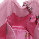 Miu Miu Matelasse Hand Bag Leather 2way Pink Silver Auth 203770V-27
