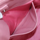 Miu Miu Matelasse Hand Bag Leather 2way Pink Silver Auth 203770V-28