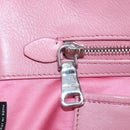 Miu Miu Matelasse Hand Bag Leather 2way Pink Silver Auth 203770V-29