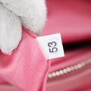 Miu Miu Matelasse Hand Bag Leather 2way Pink Silver Auth 203770V-31