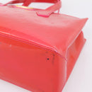 LOUIS VUITTON Monogram Vernis Wilshire PM Bag Rose Pop M93643 LV Auth 203774A-9