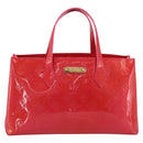 LOUIS VUITTON Monogram Vernis Wilshire PM Bag Rose Pop M93643 LV Auth 203774A-13