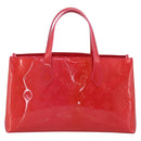 LOUIS VUITTON Monogram Vernis Wilshire PM Bag Rose Pop M93643 LV Auth 203774A-2