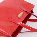 LOUIS VUITTON Monogram Vernis Wilshire PM Bag Rose Pop M93643 LV Auth 203774A-6