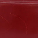 Salvatore Ferragamo Gancini Hand Bag Leather 2way Red Gold Auth 203776-6