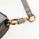Chloe Nile Minaudiere Hand Bag Leather 2way Beige Gold Auth 203780V-18