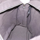 HERMES Her Line Tote MM Tote Bag Canvas Gray Silver Auth 203783-17