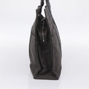 HERMES Her Line Tote MM Tote Bag Canvas Gray Silver Auth 203783-4