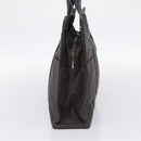 HERMES Her Line Tote MM Tote Bag Canvas Gray Silver Auth 203783-5