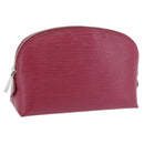 LOUIS VUITTON Epi Pochette Cosmetic PM Cosmetic Pouch Fuchsia M40641 Auth 203785-1