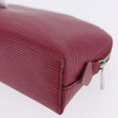 LOUIS VUITTON Epi Pochette Cosmetic PM Cosmetic Pouch Fuchsia M40641 Auth 203785-14