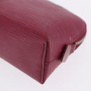 LOUIS VUITTON Epi Pochette Cosmetic PM Cosmetic Pouch Fuchsia M40641 Auth 203785-16