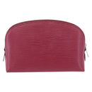 LOUIS VUITTON Epi Pochette Cosmetic PM Cosmetic Pouch Fuchsia M40641 Auth 203785-2