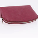 LOUIS VUITTON Epi Pochette Cosmetic PM Cosmetic Pouch Fuchsia M40641 Auth 203785-7