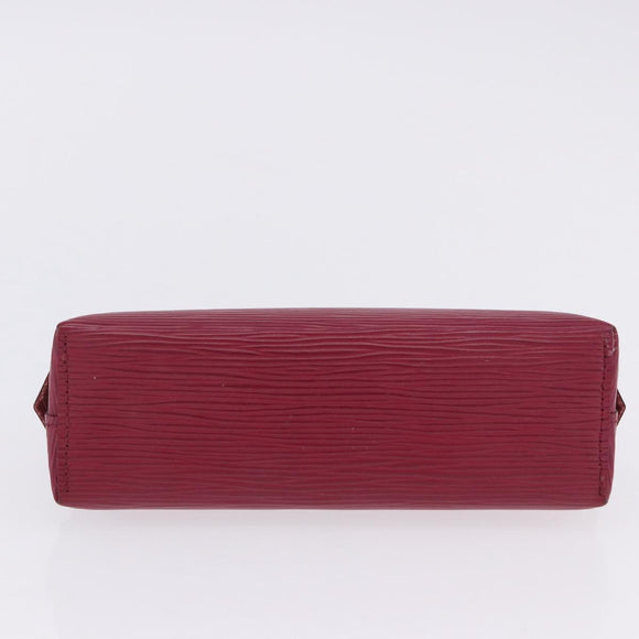 LOUIS VUITTON Epi Pochette Cosmetic PM Cosmetic Pouch Fuchsia M40641 Auth 203785